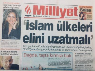 Milliyet Gazetesi 28 Nisan 2004 - İslam Ülkeleri Elini Uzatmalı GZ47500 - 1