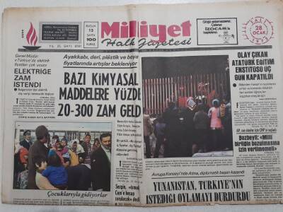Milliyet Gazetesi - 28 Ocak 1975 - Bazı Kimyasal Maddelerine Yüzde 20-300 Zam Geldi GZ112158 - 1