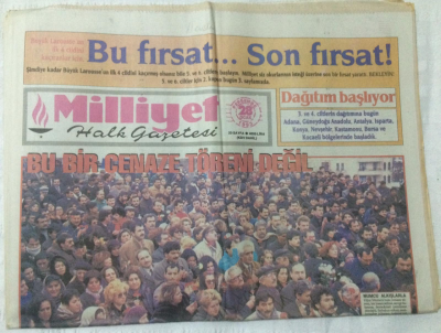 Milliyet Gazetesi 28 Ocak 1993 - 2-0 Fenerbahçe Geç Uyandı - GZ17005 - 1