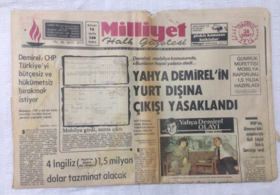 Milliyet Gazetesi 28 Şubat 1976 - Ajda Pekkan Rol Gereği Bu Gece Tvde Macias İle Evleniyor - GZ17548 - 1