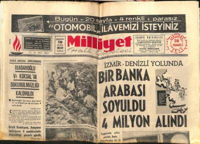 Milliyet Gazetesi 28 Temmuz 1971 - Madanoğlu Ve Köksalın Dokunulmazlığı Kaldırıldı GZ59707 - 1