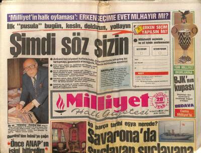Milliyet Gazetesi 28Haziran 1989 - ABDden Sofyaya Sert Uyarı GZ61586 - 1