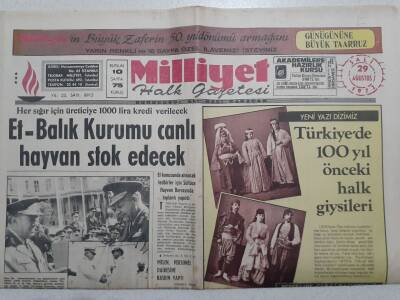 Milliyet Gazetesi - 29 Ağustos 1972 - Et Balık Kurumu Canlı Hayvan Stok Edecek GZ112207 - 1