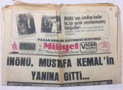 Milliyet Gazetesi 29 Aralık 1973 - İnönü,Mustafa Kemalin Yanına Gitti,İnönüyü Böyle Toprağa Verdik - GZ17397 - 2