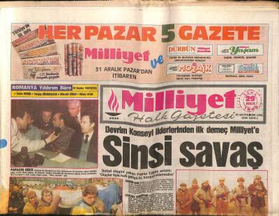 Milliyet Gazetesi 29 Aralık 1989 - Üniversitede Kıyafet Yasağı Kalktı Türban Serbest GZ66589 - 2