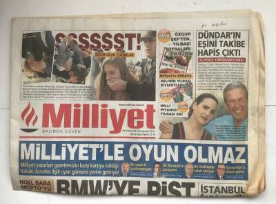 Milliyet Gazetesi 29 Aralık 2011 - Darbelerin Simgesi Öldü GZ5976 - 2