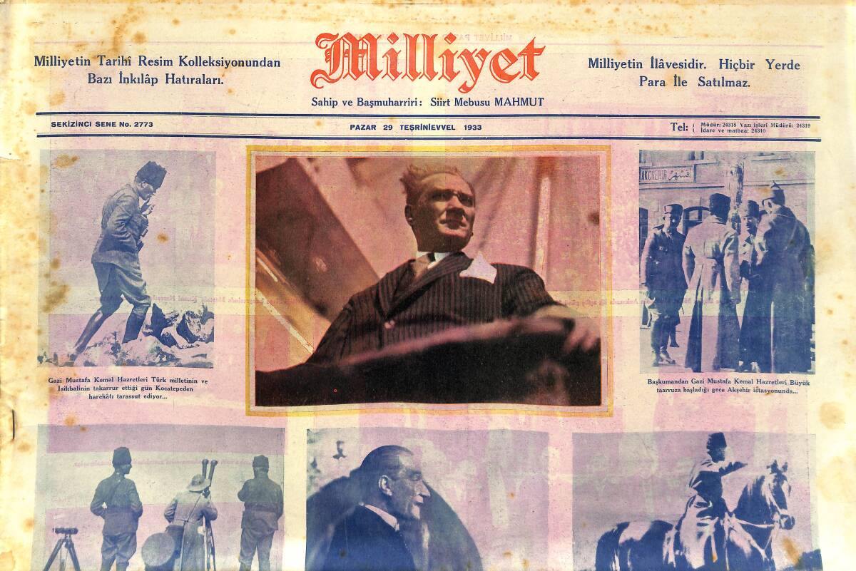 Milliyet Gazetesi 29 Ekim 1933 - Cumhuriyetin 10. Yılı - On Yılın Yarattığı Şehir: Ankara - Cumhuriyet'in 10 Senelik Mimari Hayatı GZ146720 - 1