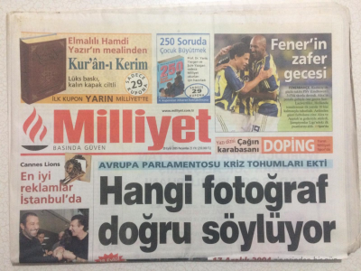 Milliyet Gazetesi 29 Eylül 2005 - Ödül Gecesi Cem Yılmazın Esprileri GZ23736 - 1