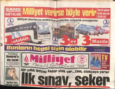 Milliyet Gazetesi 29 Kasım 1991 - Doğum Günü Hediyesi GZ55441 - 1