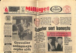 Milliyet Gazetesi 29 Mayıs 1968 - Grevciler Anlaşmaya Cephe Aldı GZ58746 - 1