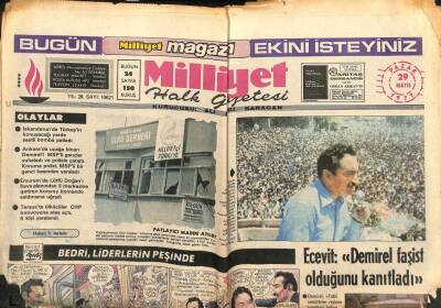Milliyet Gazetesi - 29 Mayıs 1977 - Balattaki Yangında Evler,Fabrikalar Yandı GZ110824 - 1