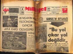 Milliyet Gazetesi 29 Nisan 1962 - Gürsel Bu Yol Çıkar Yol Değildir GZ58856 - 1