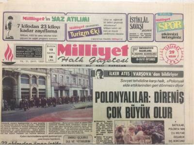Milliyet Gazetesi 29 Nisan 1981 - PolonyalılarDirenil Çok Büyük Olur GZ38002 - 1