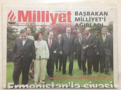Milliyet Gazetesi 29 Nisan 2005 - Tayyip Erdoğan Milliyeti Ağırladı GZ51647 - 1