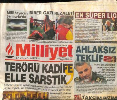 Milliyet Gazetesi 29 Nisan 2013 - Obama Kendisiyle Dalga Geçti Müslüman Sosyalist Halimden Eser Kalmadı ! GZ106027 - 1