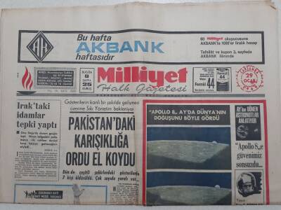 Milliyet Gazetesi - 29 Ocak 1969 - Alanyada 100 Yıl Sonra Kar Yağdı GZ1121982 - 1