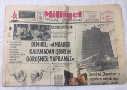 Milliyet Gazetesi 3 Ağustos 1975 - DemirelAmbargo Kalkmadan İşbirliği Görüşmesi Yapılamaz - GZ15789 - 2