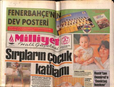 Milliyet Gazetesi 3 Ağustos 1992 - Doğum Günü Hediyesi GZ55436 - 1