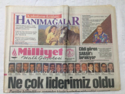 Milliyet Gazetesi 3 Aralık 1992 - Ne Çok Liderimiz Oldu - GZ15748 - 2