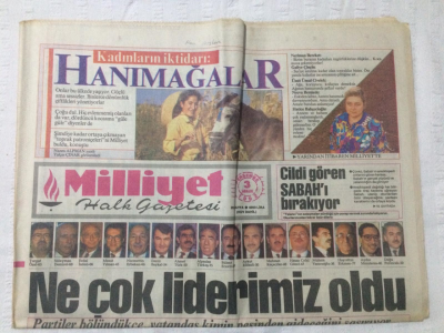 Milliyet Gazetesi 3 Aralık 1992 - Ne Çok Liderimiz Oldu - GZ15748 - 2
