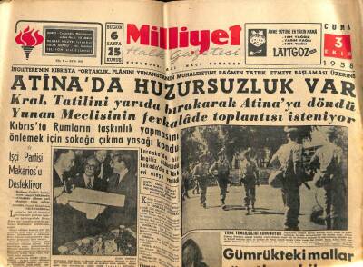 Milliyet Gazetesi 3 Ekim 1958 - Diyanet İşleri Reisi İstifaya Davet Edildi GZ59604 - 1