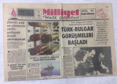 Milliyet Gazetesi 3 Eylül 1975 - Türk- Bulgar Görüşmeleri Başladı - GZ17531 - 1