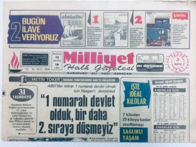 Milliyet Gazetesi 3 Mayıs 1981 - İşletme Vergisi Oranı Yüzde 3 e Düştü GZ40947 - 1