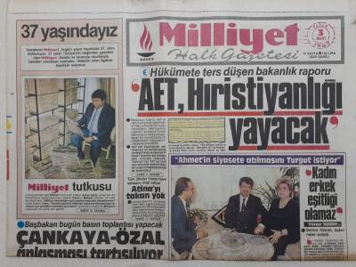 Milliyet Gazetesi - 3 Mayıs 1987 - AET Hristiyanlığı Yayacak GZ112223 - 1