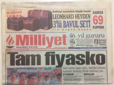 Milliyet Gazetesi 3 Mayıs 1996 - Fatih Terimin Milli Takımdan Ayrılışının Perde Arkası GZ51628 - 1
