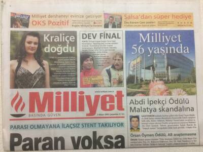 Milliyet Gazetesi 3 Mayıs 2006 - Erdoğan Demirel Polemiği ŞiddetleniyorArabistana Asıl Sen Git GZ47102 - 1