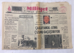 Milliyet Gazetesi 3 Nisan 1976 - Çağlayangil Atina Çözümü Güçleştiriyor - GZ17547 - 1