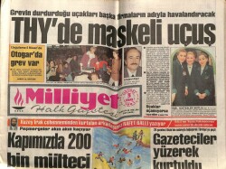 Milliyet Gazetesi 3 Nisan 1991 - Peşmergeler Kaçıyor,Kapımızda 200 Bin Mülteci GZ61577 - 1