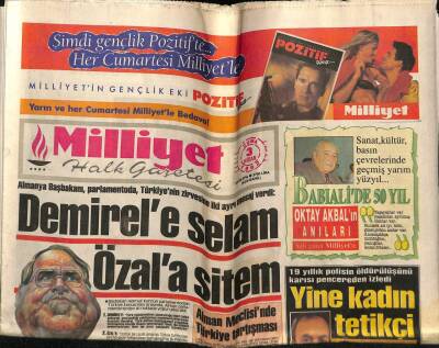 Milliyet Gazetesi 3 Nisan 1992 - Doğum Günü Hediyesi GZ56666 - 1