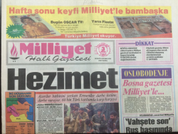 Milliyet Gazetesi 3 Nisan 1993 - Hezimet - GZ12729 - 1