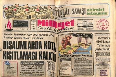 Milliyet Gazetesi 3 Ocak 1981 - Yerli Otomobiller Lüks Ve Spor Sayılmayacak GZ59704 - 1