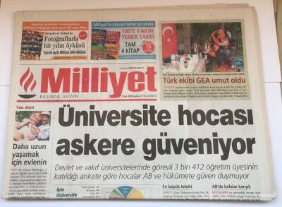 Milliyet Gazetesi 3 Ocak 2005 - Üniversite Hocası Askere Güveniyor GZ1875 - 2