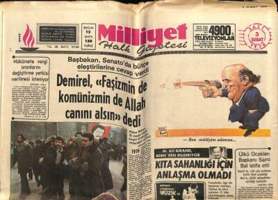 Milliyet Gazetesi 3 Şubat 1976 - Mehmet Ali Birand Bernden Bildiriyor, Kıta Sahanlığı İçin Anlaşma Olmadı GZ58923 - 1