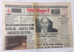 Milliyet Gazetesi 3 Temmuz 1975 - Denktaş Arap Ülkeleriyle İlişkilerimiz Güçleniyor - GZ17552 - 2