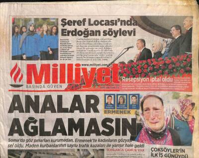Milliyet Gazetesi 30 Ekim 2014 - Şeref Locasında Erdoğan Söylevi - Davutoğlu Kimseye İmtiyaz Sağlanmayacak GZ106101 - 1
