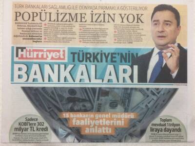Milliyet Gazetesi 30 Eylül 2014 - Ali Babacan Popülizme İzin Yok GZ52146 - 1