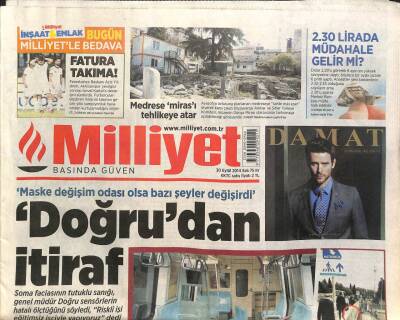 Milliyet Gazetesi 30 Eylül 2014 - AYM Bir Yılda Fikrini Değiştirdi - HSYK Seçiminde Sürpriz İttifak GZ109773 - 1