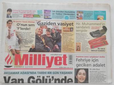 Milliyet Gazetesi 30 Mart 2007 -Van Gölünde Barışa Adım- GZ45944 - 1