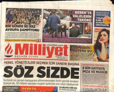 Milliyet Gazetesi 30 Mart 2014 - Putinin Yeni Silahı Telefon Dinlemeleri GZ98791 - 1