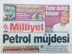 Milliyet Gazetesi - 30 Mayıs 2003 - Petrol Müjdesi, Üniversitelerde Türban Yasağı GZ46025 - 2