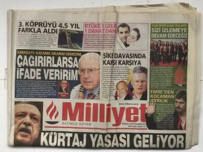 Milliyet Gazetesi 30 Mayıs 2012 - 3. Köprü 4.5 Yıl Farkla Aldı GZ5606 - 1