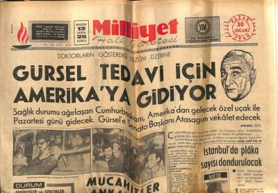 Milliyet Gazetesi 30 Ocak 1966 - Cemal Gürsel Tedavi İçin Amerikaya Gidiyor GZ59732 - 1