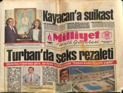 Milliyet Gazetesi 30 Temmuz 1992 - Turbanda Seks Rezaleti GZ61662 - 1