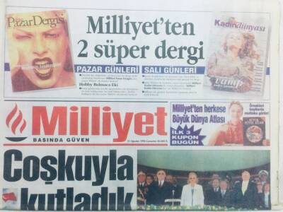Milliyet Gazetesi 31 Ağustos 1996 - RPnin Başı Dertte, PKKdan Tatil Köyü Gibi Kamp GZ42027 - 1