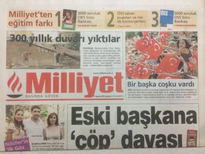 Milliyet Gazetesi 31 Ağustos 2005 - Avrupadaki En Güvenli Ülkeyiz GZ47107 - 1