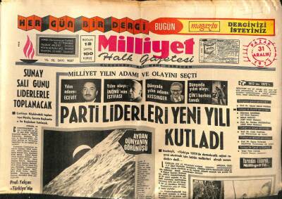 Milliyet Gazetesi 31 Aralık 1972 - Nixon Kuzey Vietnamın Bombalanmasını Durdurdu GZ59725 - 1